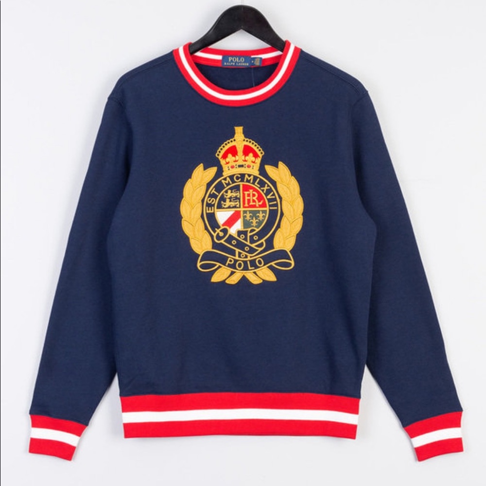 NWT Navy Blue Ralph Lauren Polo Sweatshirt (Yale)